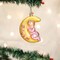 Old World Christmas 4.0 Inch Dreamtime Girl Christmas Tree Ornament , Ornament Baby's First Christmas Crescent Moon